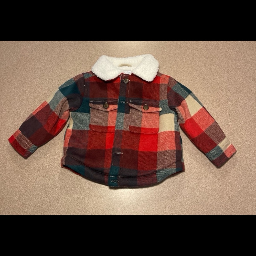 Old Navy Red and White Jacket